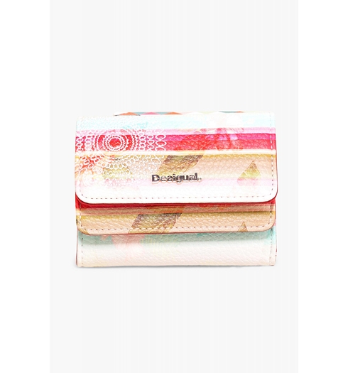 Dámská peněženka DESIGUAL MIX POLYNESIA 3000 CARMIN - DESIGUAL - 73Y9WE6 3000 MONE_MIX POLYNESIA
