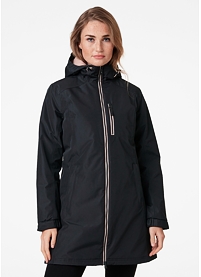 Dámský zimní kabát HELLY HANSEN 62395 980 W LONG BELFAST WINTER JACKET 980 EBONY