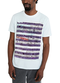 Pánské triko DESIGUAL SAILOR 1009 BLANCO OPTICO