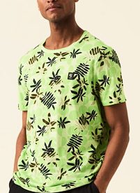 Pánské triko GARCIA mens T-shirt ss 7710-soft lime