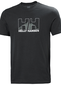 Pánské triko HELLY HANSEN NORD GRAPHIC T-SHIRT 981 EBONY