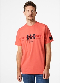 Pánské triko HELLY HANSEN RWB GRAPHIC T-SHIRT 284 PEACH ECHO