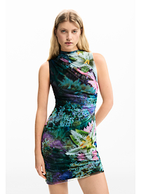 Dámské letní šaty DESIGUAL CARRINGTON Zelená