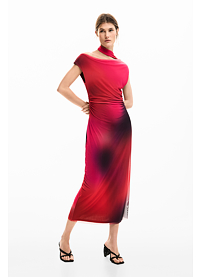 Dámské letní šaty DESIGUAL MAINE Červená