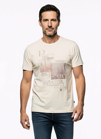 Pánské triko PME LEGEND Short sleeve r-neck single Béžová