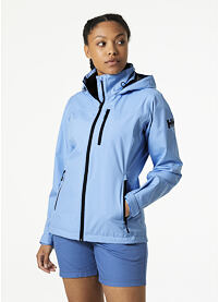 Dámská jachtařská bunda HELLY HANSEN W CREW HOODED JACKET 627 BRIGHT BLUE