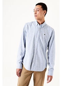 Pánská košile GARCIA mens shirt ls 2034 stripe blue