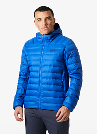 Pánská zimní bunda HELLY HANSEN VERGLAS DOWN HYBRID HOOD 2.0 Modrá