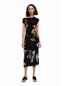 Dámské letní šaty DESIGUAL DELAWARE Černá