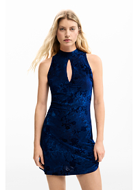 Dámské letní šaty DESIGUAL CALIFORNIA Modrá