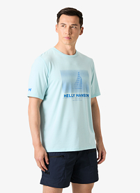 Pánské triko HELLY HANSEN HP RACE GRAPHIC T-SHIRT Modrá