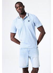 Pánské polo GARCIA mens polo ss Modrá