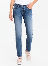 Dámské jeans CROSS N487 61 ROSE 61 MID BLUE