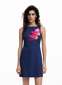 Dámské šaty DESIGUAL 25SWVW29 5053 VEST GINEBRA 5053 BLUE