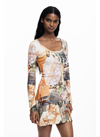 Dámské zimní šaty DESIGUAL AMARA Multicolor