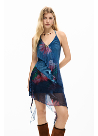 Dámské letní šaty DESIGUAL NORA Modrá