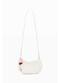 Dámská kabelka DESIGUAL HALF LOGO WAVERLY PHONE ECRU Bílá