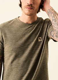 Pánské triko GARCIA mens T-shirt ss 1970-base army