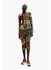 Dámské šaty DESIGUAL UNIVERSE 9019 TUTTI FRUTI