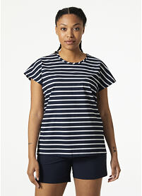 Dámské funkční triko HELLY HANSEN W THALIA SUMMER TOP 598 NAVY STRIPE