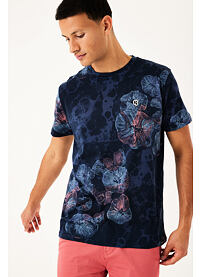 Pánské triko GARCIA mens T-shirt ss 70 marine