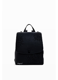 Dámský batůžek DESIGUAL 25WAKP19 2000 BACK SIERRA SUMY MINI STRAIGHT FLAP 2000 BLACK