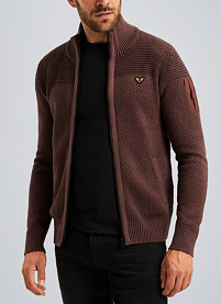 Pánský svetr PME LEGEND Cardigan with zipper closure Červená