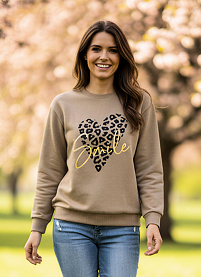 Dámská mikina BROADWAY SWEATSHIRT comfort Hnědá