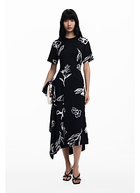 Dámské šaty DESIGUAL 25WWVK44 2000 VEST CALMA 2000 BLACK
