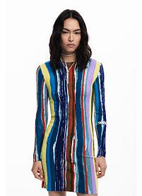 Dámské šaty DESIGUAL 25WWVF07 9019 VEST CARLA 9019 MATERIAL FINISHES