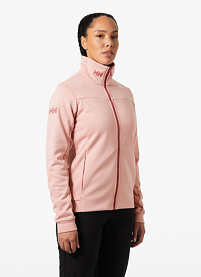 Dámská mikina HELLY HANSEN W CREW FLEECE JACKET Růžová