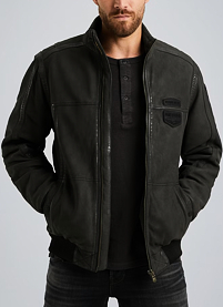 Pánská kožená bunda PME LEGEND AIRBRIDGE Leather jacket Černá