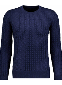 Pánský svetr RAGMAN Roundneck cable