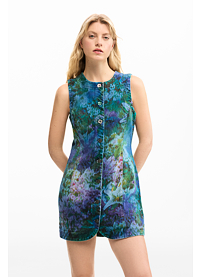 Dámské letní šaty DESIGUAL COLUMBUS Modrá
