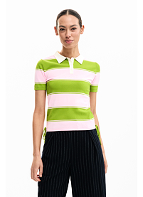 Dámské triko DESIGUAL AMSTERDAM Zelená