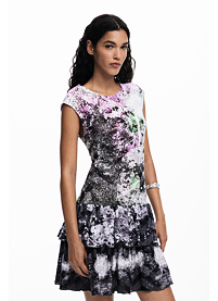Dámské šaty DESIGUAL VEST GREY LACROIX 2000 BLACK