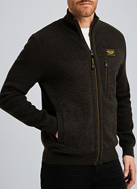 Pánská mikina PME LEGEND Cardigan with zipper closure Hnědá
