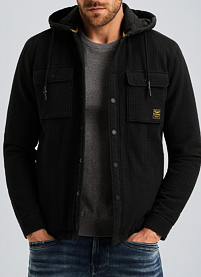 Pánská bunda PME LEGEND Shirt jacket with hood Černá