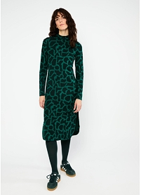 Dámské zimní šaty Blutsgeschwister Minimal Chic Zelená