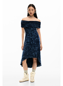 Dámské letní šaty DESIGUAL KLINT Modrá