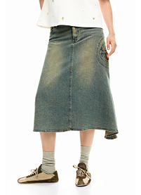 Dámská sukně DESIGUAL ENOLA Modrá