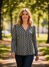 Dámská halenka BROADWAY BLOUSE Modrá