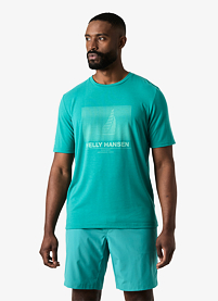 Pánské triko HELLY HANSEN HP RACE GRAPHIC T-SHIRT Modrá