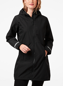Dámský kabát HELLY HANSEN W LISBURN RAINCOAT 990 černá