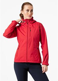 Dámská jachtařská bunda HELLY HANSEN W CREW HOODED JACKET 162 red