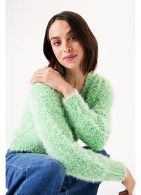 Dámský svetr GARCIA ladies pullover 9737 bright green