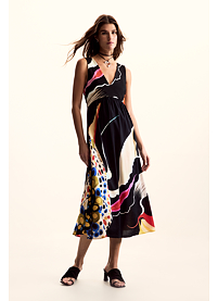 Dámské letní šaty DESIGUAL JAPAN OPART Černá