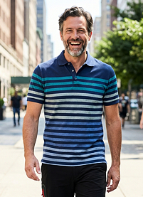 Pánská polokošile RAGMAN Modrá