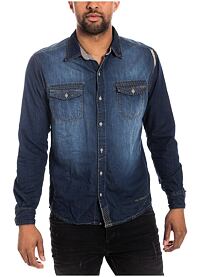 Pánská sportovní košile TIMEZONE Denim longsleeve shirt 3677