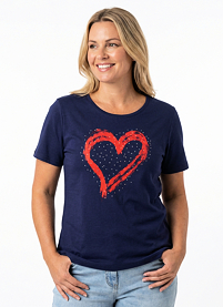 Dámské triko HAJO D Shirt 1/2 RH Modrá